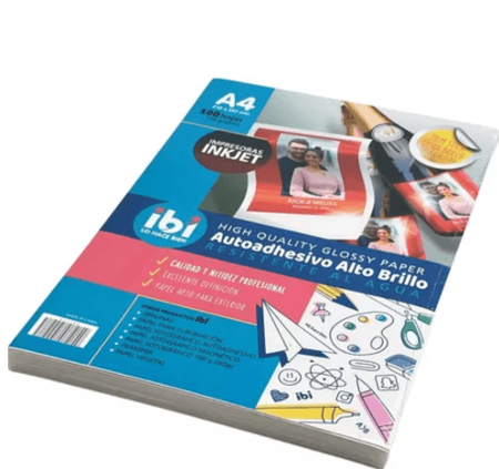 PAPEL FOTOGRAFICO ADHESIVO 150G 20H R/ AGUA BL - 615165 (x U.)