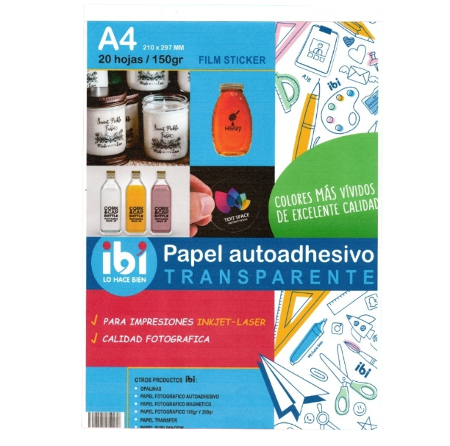 PAPEL FOTOGRAFICO 150G 20H TR - ADHESIVO 615185 (x U.)