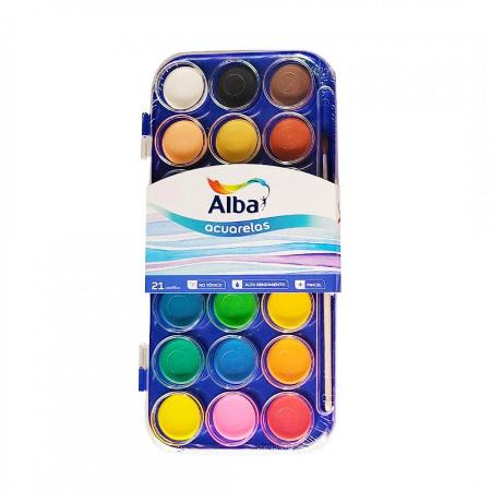 ACUARELA ALBA X21 ESTUCHE (x U.)