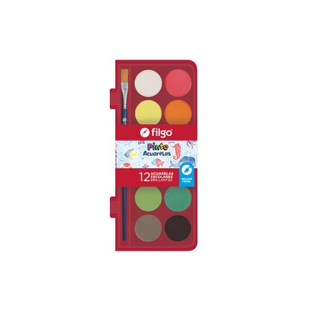 ACUARELA FILGO PINTO ESTUCHE X12 (x U.)