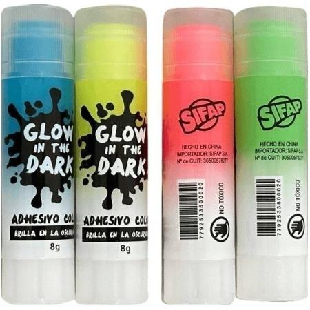 ADHESIVO BARRA SIFAP 8 GRS GLOW IN THE DARK - 2002 (x U.)
