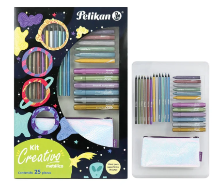 SET CREATIVO PELIKAN METALICO X25 PCS - OFI20 (x U.)
