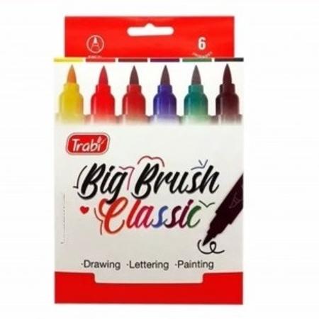 MARCADOR TRABI BIG BRUSH SURTIDO X6 OFI15