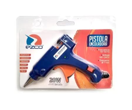 PISTOLA ENCOLADORA EZCO 20W - SILICONA FINA (x U.)