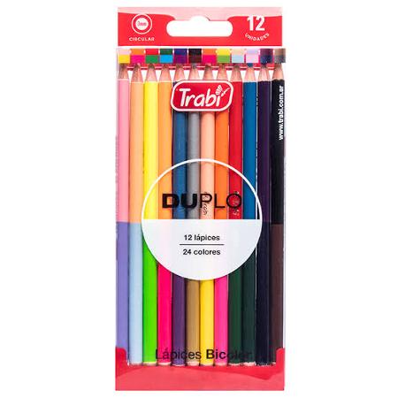 LAPIZ BICOLOR TRABI X12