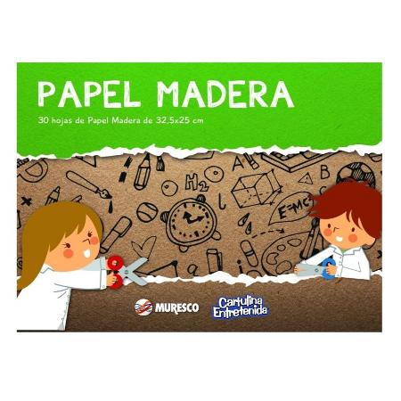 BLOCK MURESCO ENTRETENIDA PAPEL MADERA 24H (x U.)