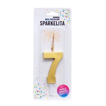 VELA NUMERO SPARKELITA (x U.)