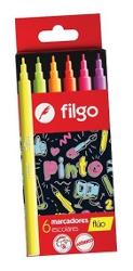 FIBRA ESCOLAR FILGO X8 GLITTER PASTEL (x U.)