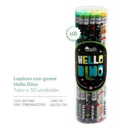 LAPIZ GRAFITO WERO C/ GOMA FLOWER POWER X5 - 3106 (x U.)