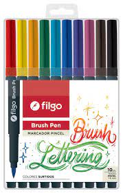 FIBRA FILGO 035 PUNTA PINCEL X10 SURTIDO (x U.)