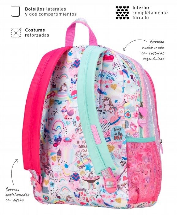 MOCHILA MOOVING 20LTS STITCH LILAC - 16291126 / 1629226 (x U.)