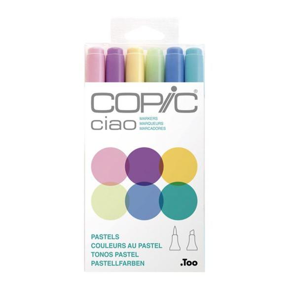 MARCADOR COPIC CIAO PASTELS X 6 (x U.)