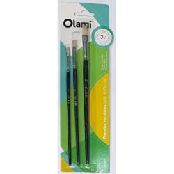 SET PINCELES OLAMI X3 N 02 06 10 (x U.)