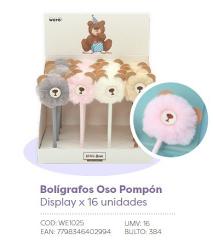 BOLIGRAFO IBI TWEENY POMPON GATO / UNICORNIO - 070252 / 070250 (x U.)