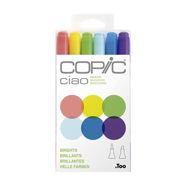 MARCADOR COPIC CIAO BRIGHTS X 6 (x U.)