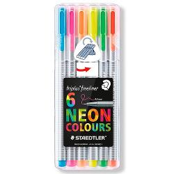 MICROFIBRA STAEDTLER 334 X6 NEON (x U.)