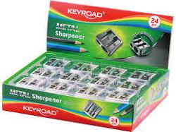 SACAPUNTAS KEYROAD METALICO 2 ORIFICIOS - 971684 (x U.)