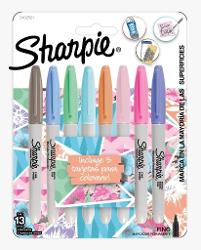 MARCADOR SHARPIE FINO X8 PASTEL - 2102521 (x U.)