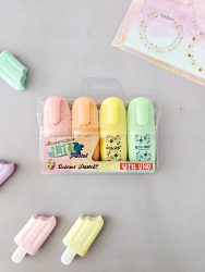 RESALTADOR UTILUNO MINI X4 PASTEL - LIP04-100 (x U.)