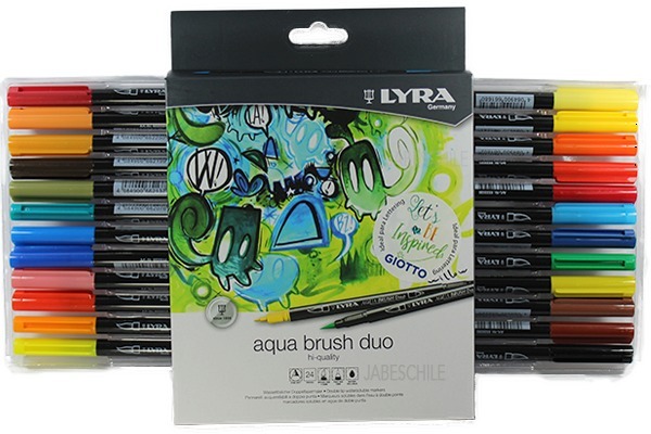MARCADOR LYRA AQUABRUSH X24 (x U.)