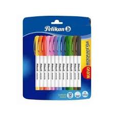 MICROPUNTA PELIKAN PLUS 157 X12 SURTIDO (x U.)