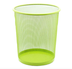 CESTO PAPELERO IBI MALLA METALICA 26CM COL (x U.)