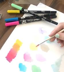 FIBRA MOOVING DOBLE PUNTA X6 CROMA ACUARELABLES OFI15 (x U.)