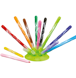 FIBRA MAPED COLOR PEPS JUNGLE X12  C/ BASE  - 845445 OFI20 (x U.)