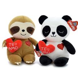 PELUCHE PANDA PEREZOSO CORAZON 8043 (x bli.)