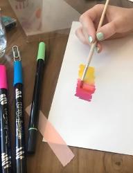 FIBRA MOOVING DOBLE PUNTA X6 CROMA ACUARELABLES OFI15 (x U.)