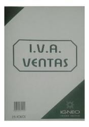 LIBRO IVA VENTAS IGNEO TF 25 FOLIOS (x U.)