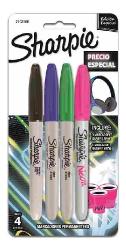 MARCADOR SHARPIE FINO X3 +1 NEON - 2102506 (x U.)