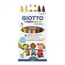 MARCADOR GIOTTO TURBO MAXI X6 TONOS PIEL (x U.)