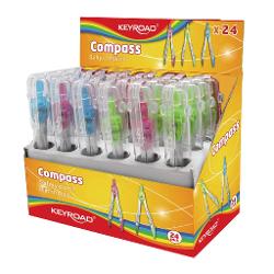 COMPAS METALICO KEYROAD ESTUCHE - 971422 (x U.)
