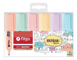 RESALTADOR FILGO FINE X18 PASTEL (x U.)