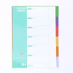 SEPARADOR THE PEL A4 PLASTICO X6 (x U.)