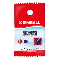 CARTUCHO LAPICERA SIMBALL X6 (x U.)