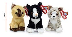 PELUCHE ANIMALES 20CM 8047/ 8030/ 3829 (x bli.)