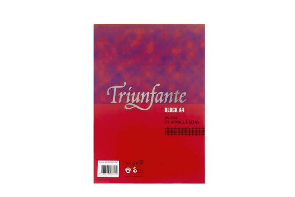 BLOCK T&N A4 80H CUADRO (x U.)