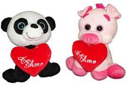 PELUCHE ANIMALES 20CM 8047/ 8030/ 3829 (x bli.)