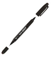 MARCADOR EZCO  2 PUNTAS NE (x U.)