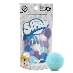 POMPON FELPA SIFAP 20MM SURT CLASICO/ FLUO / PASTEL  X20 (x U.)