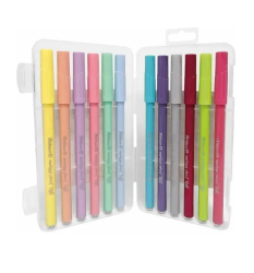 FIBRA PELIKAN MARKANA PUNTA PINCEL PASTEL X12 OFI20 (x U.)