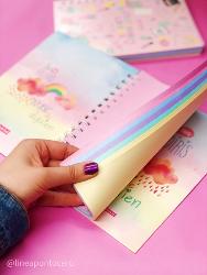 CUADERNO 16X21 PUNTOCERO RAINBOW 100H COLORES - 552
