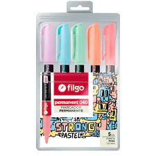 MARCADOR FILGO 040 PERM CE PASTEL (x U.)
