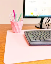 PAD ESCRITORIO IBI BIFAZ ROSA / AQUA 70X35 CM  - 970020 (x U.)