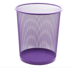 CESTO PAPELERO IBI MALLA METALICA 26CM COL (x U.)