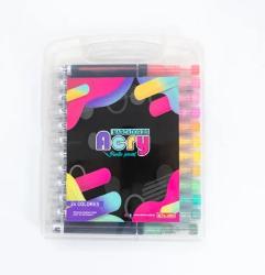 MARCADOR ACRILICO UTILUNO PUNTA PINCEL X24 OFI25 (x U.)