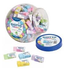 GOMA BORRAR GIOTTO MINI PASTEL (x U.)