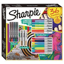 MARCADOR SHARPIE FINO X36 (FINO Y ULTRA FINO + 3MET) (x U.)